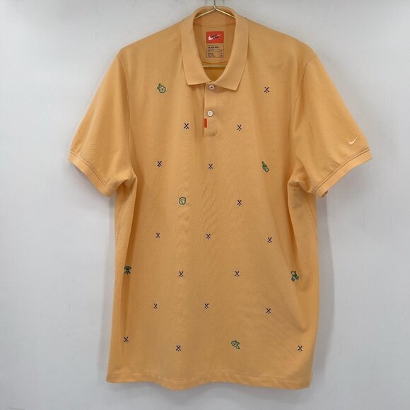 Nike The Nike Polo Dri - Fit Mens Yellow Shirt - Picture 1 of 7
